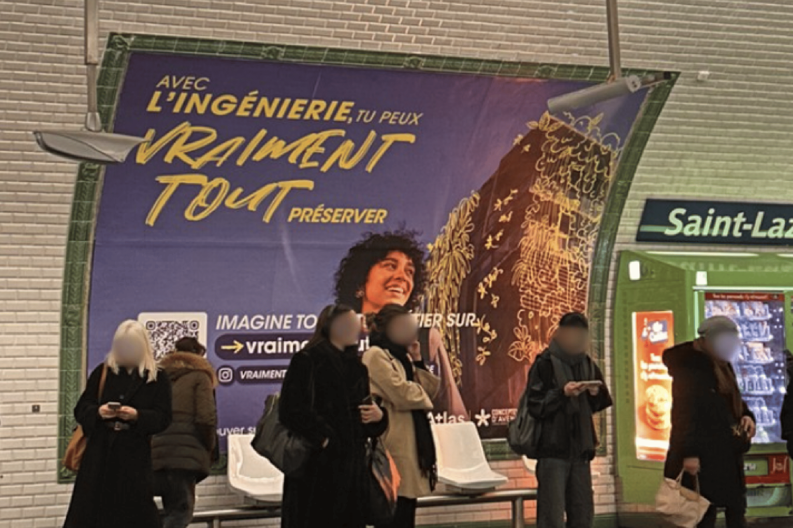 Campagne de communication Vraiment Tout Campagne Affichage Métro