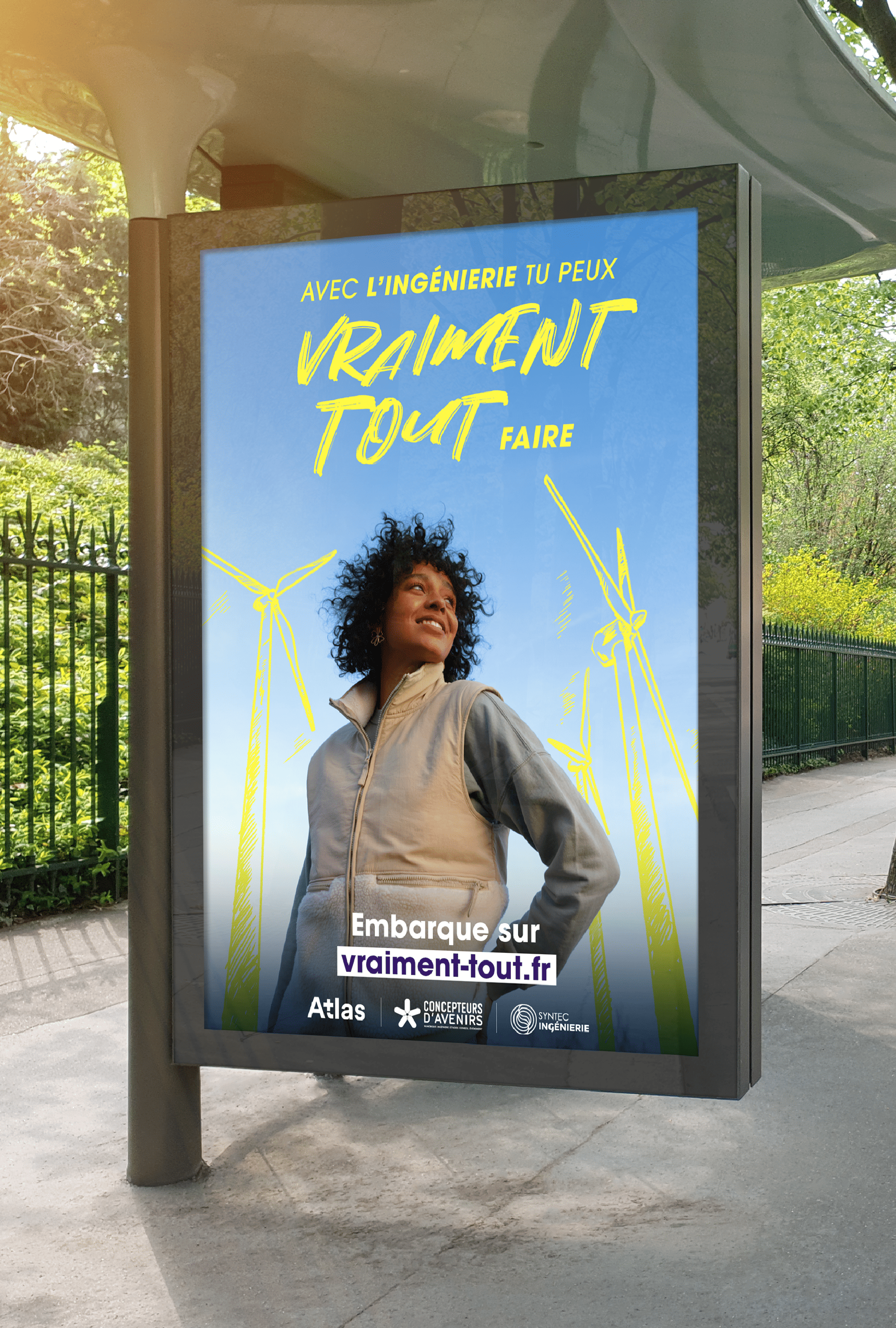 Campagne de communication Vraiment Tout Campagne Affichage Bus